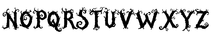 Hollowthorn Font UPPERCASE