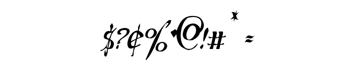 Holly Jingle Solid Condensed Italic Font OTHER CHARS