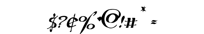 Holly Jingle Solid Italic Font OTHER CHARS