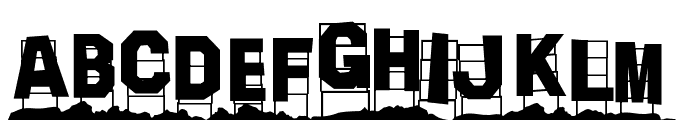 Hollywood Capital Hills Font LOWERCASE