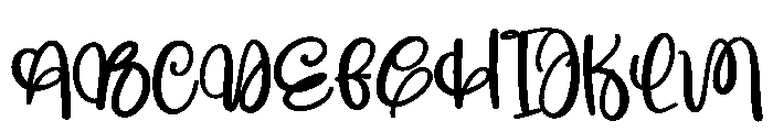 Hollywood2 Font UPPERCASE