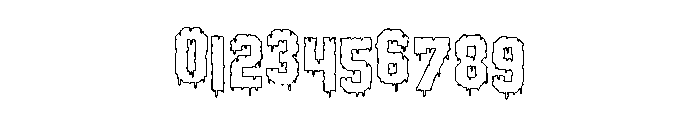 Hollywwod Nightmare Outline Font OTHER CHARS