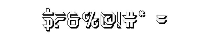 Holo-Jacket 3D Font OTHER CHARS