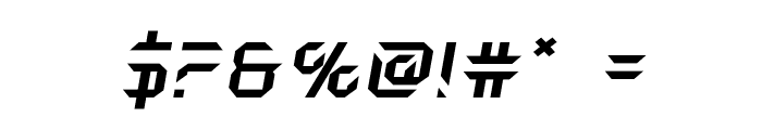 Holo-Jacket Expanded Italic Font OTHER CHARS