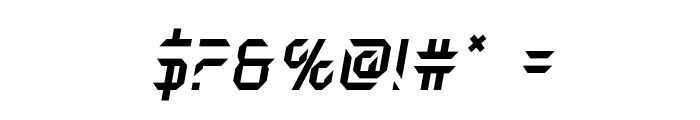 Holo-Jacket Italic Font OTHER CHARS