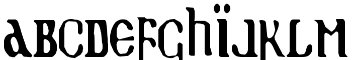 Holy Empire Condensed Font LOWERCASE