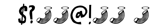 Holy Macaroni DEMO Regular Font OTHER CHARS