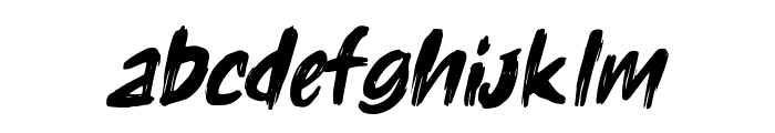 Holyrock Italic Font LOWERCASE