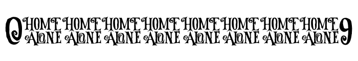 HomE Alone - Personal Use Font OTHER CHARS
