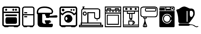 Home Appliances Font OTHER CHARS