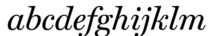 Home Italic Font LOWERCASE