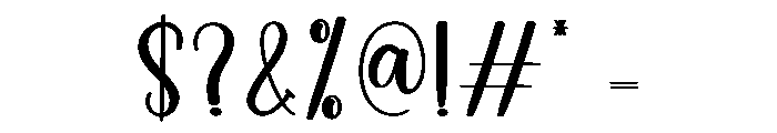 Homely Font OTHER CHARS