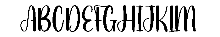 Homely Font UPPERCASE