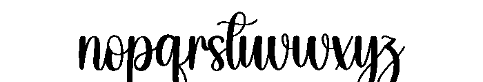 Homely Font LOWERCASE