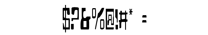 Homemade Robot Condensed Font OTHER CHARS