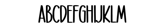 Homeschool Font UPPERCASE