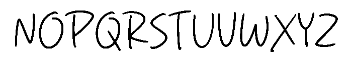 Homey Feeling Font UPPERCASE