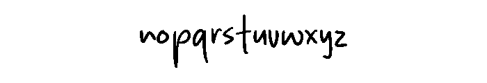 Homey Feeling Font LOWERCASE