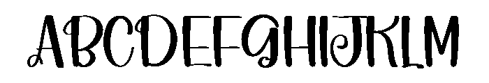 Homing Font UPPERCASE