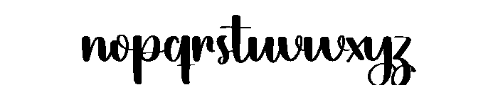 Homing Font LOWERCASE