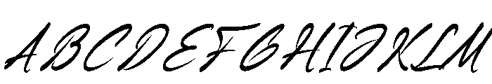 Hompetty DEMO VERSION Italic Font UPPERCASE
