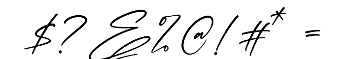 Hondelante Signature Font OTHER CHARS