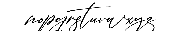 Hondelante Signature Font LOWERCASE