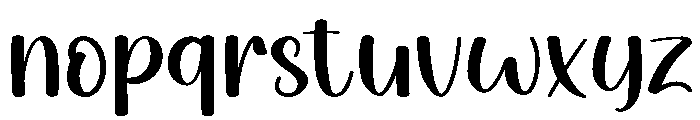 Honey Sweety1 Font LOWERCASE