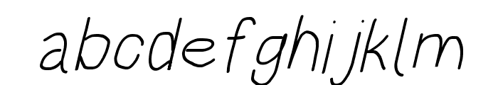HoneyBee Light Italic Font LOWERCASE