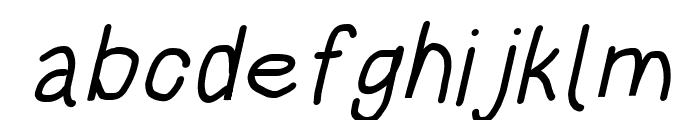 HoneyBee Regular Italic Font LOWERCASE
