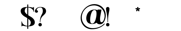 Honeymoon Avenue Serif Font OTHER CHARS