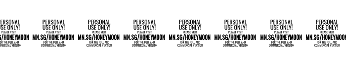 Honeymoon PERSONAL USE Font OTHER CHARS