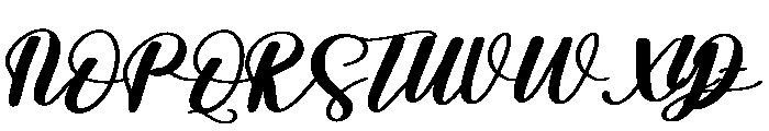 Honeymoon2 Font UPPERCASE