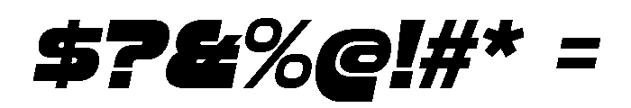 Honfleur Heavy Italic Font OTHER CHARS