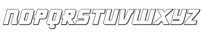 Hong Kong Hustle 3D Italic Font UPPERCASE