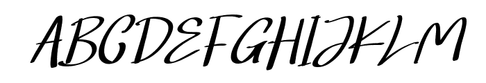 Hongkong Script Italic - Person Italic Font UPPERCASE