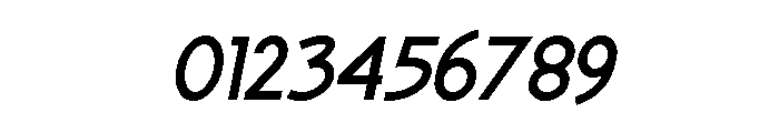 Hoogy Oblique Font OTHER CHARS