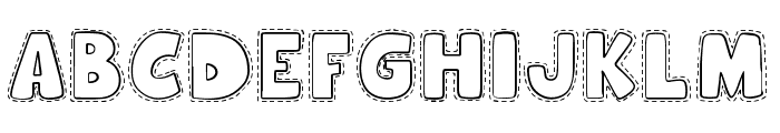 Hooman Stitch Font LOWERCASE