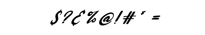 Hoppe Dizzie Italic Font OTHER CHARS