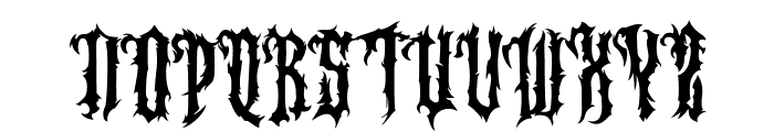 Horror Korpus Clean PERSONAL Regular Font UPPERCASE