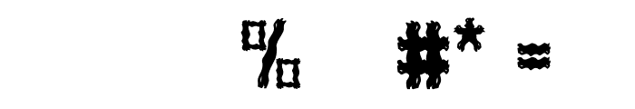 Horror Vibes Font OTHER CHARS