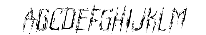 Horroroid Light Italic Font UPPERCASE