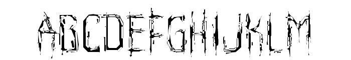 Horroroid Light Font LOWERCASE