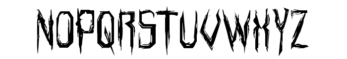 Horroroid Staggered Font UPPERCASE