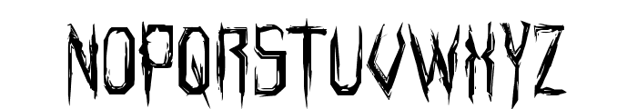 Horroroid Staggered Font LOWERCASE