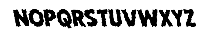 Horroween Leftalic Font LOWERCASE