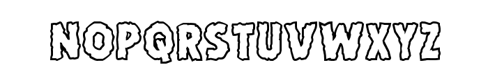 Horroween Outline Font LOWERCASE