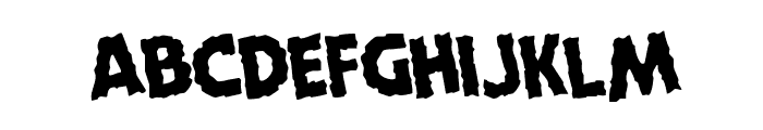 Horroween Rotated Font LOWERCASE