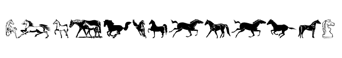 Horse Font UPPERCASE