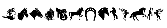 Horse Font LOWERCASE